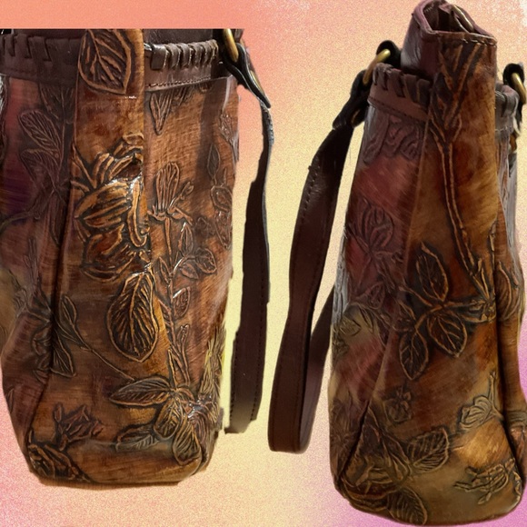 Patricia Nash  Elegant Poppy Shoulder Bag with Matching wallet - Picture 3 of 15